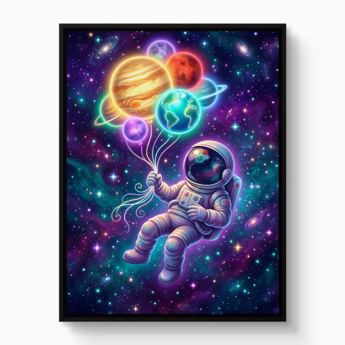 Astronaut's Planet Drift - Luxury Wall Art