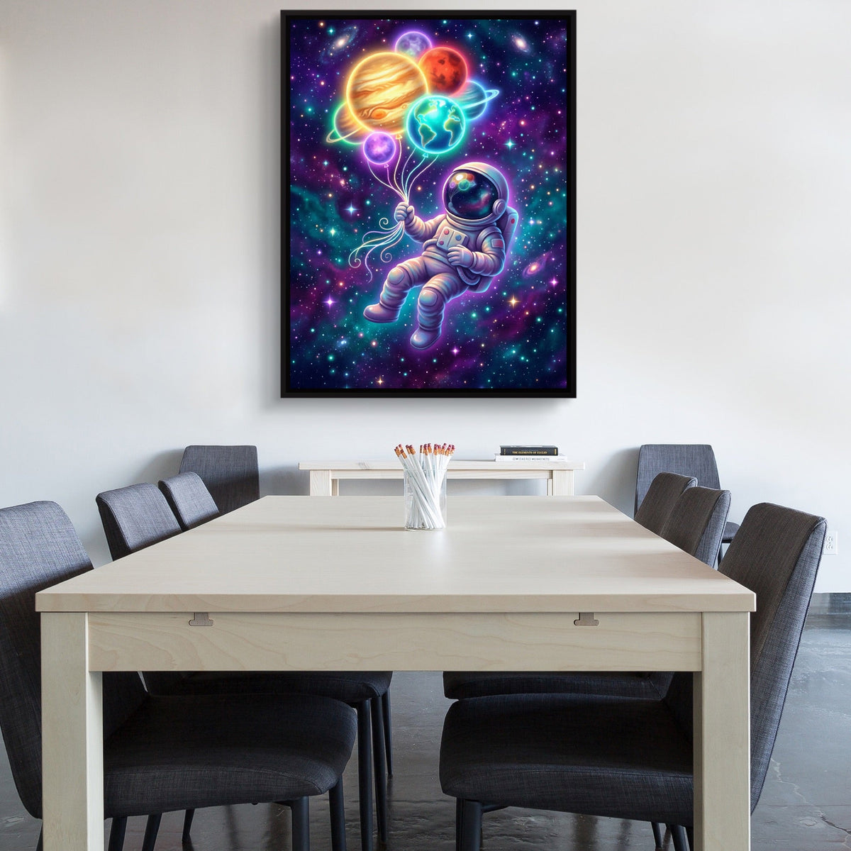 Astronaut's Planet Drift - Luxury Wall Art