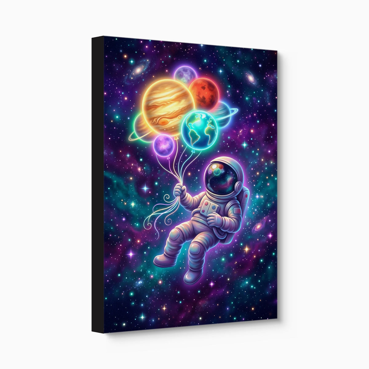 Astronaut's Planet Drift - Luxury Wall Art