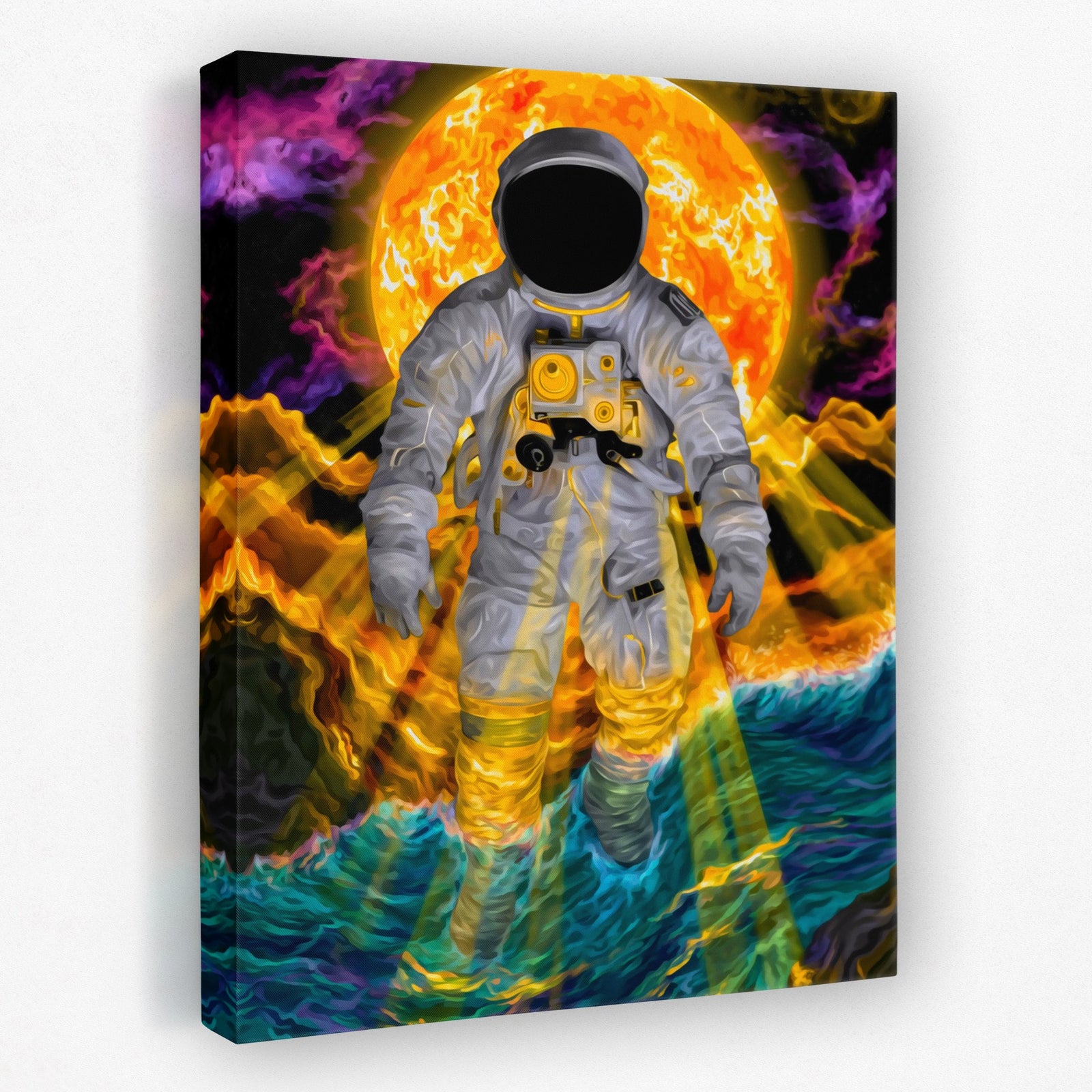 Astronaut's Solar Drift - Luxury Wall Art