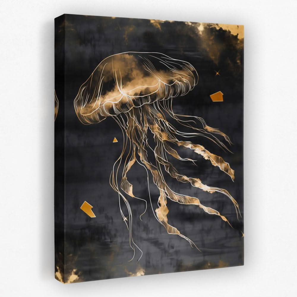 Aureate Drift - Coastal Canvas Wall Art