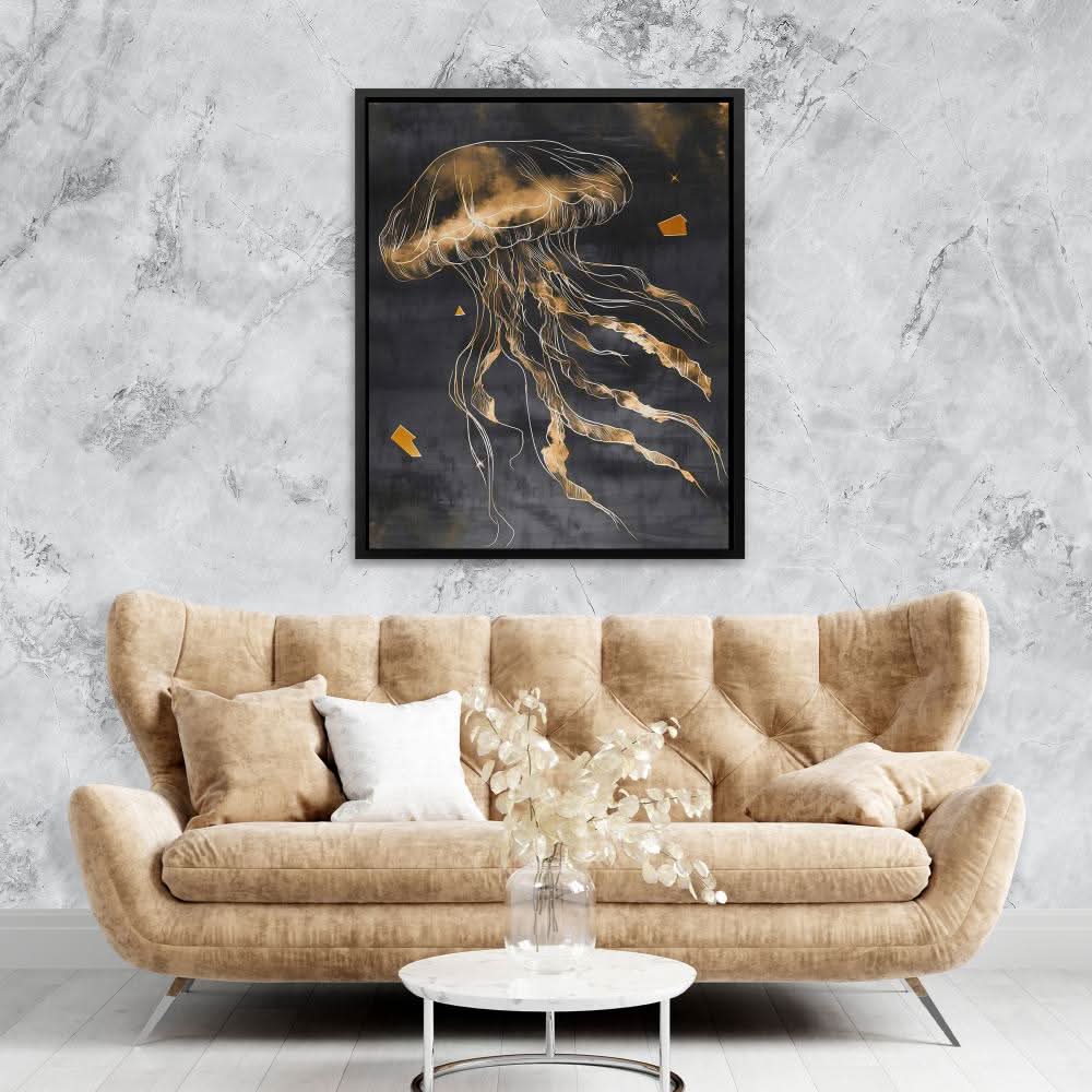 Aureate Drift - Luxury Wall Art