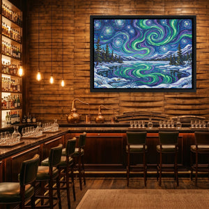 Aurora Borealis Reflection — Aurora Borealis Reflection Whiskey Bar Land 210