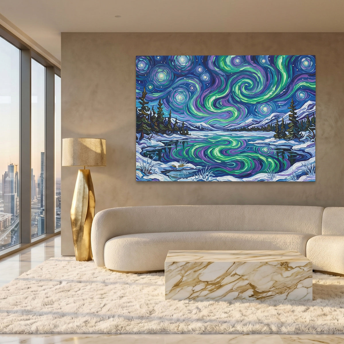 Aurora Borealis Reflection — Aurora Borealis Reflection White Gold Lux Land 228