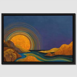 Aurora Mountain Dawn - Luxury Wall Art