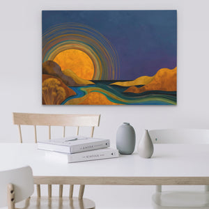 Aurora Mountain Dawn - Luxury Wall Art