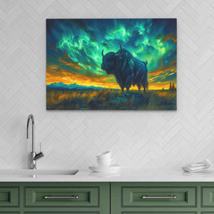 Aurora Sky Bison - Luxury Wall Art