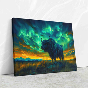 Aurora Sky Bison - Luxury Wall Art