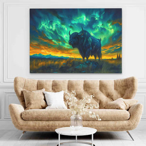 Aurora Sky Bison - Luxury Wall Art