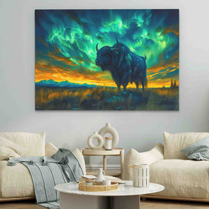 Aurora Sky Bison - Luxury Wall Art