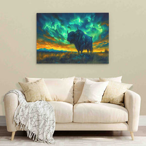 Aurora Sky Bison - Luxury Wall Art