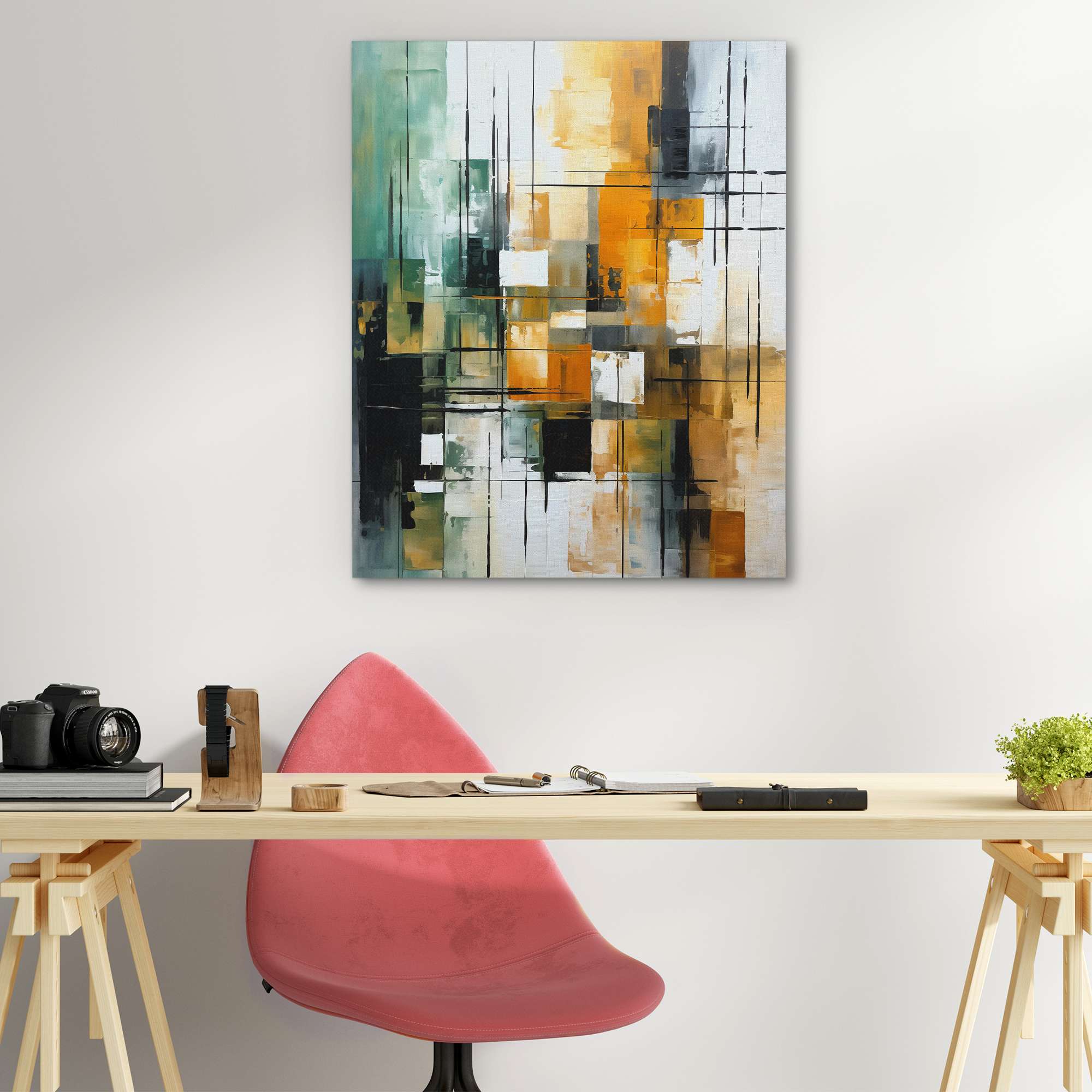 Autumn Checkers - Luxury Wall Art