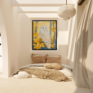 Autumn Owl Perched - Luxury Wall Art