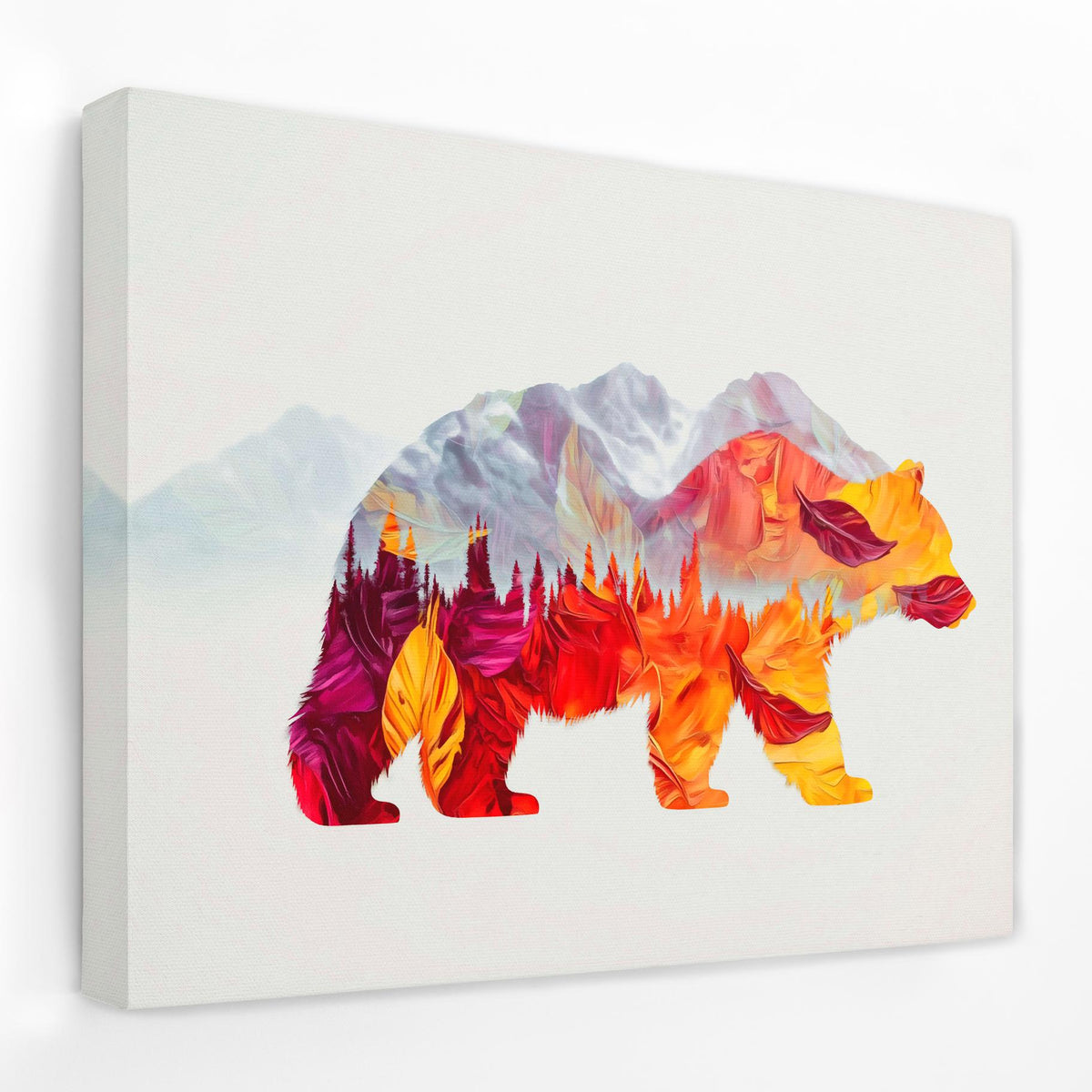 Autumn Trail Bear - Luxury Wall Art