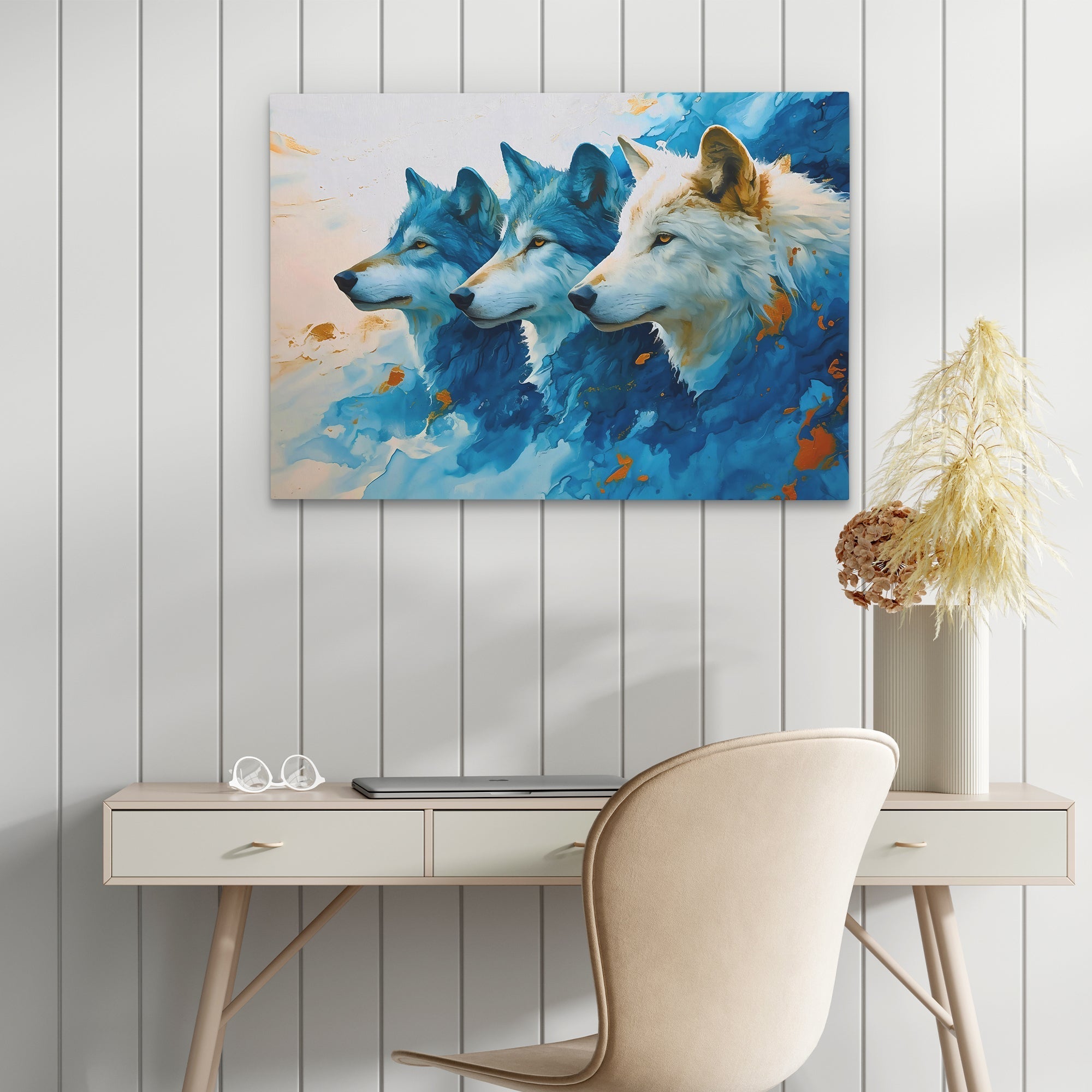 Azul Wolf Pack - Luxury Wall Art