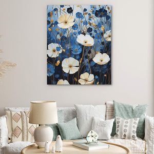 Azure Blossoms - Luxury Wall Art