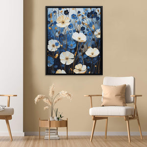 Azure Blossoms - Luxury Wall Art