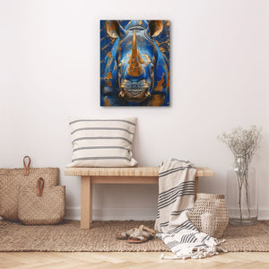 Azure Rhino - Luxury Wall Art