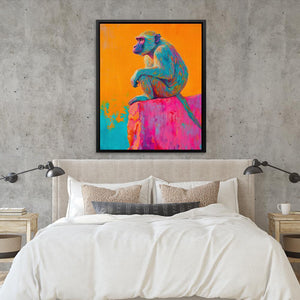 Baboon on the Ledge - Luxury Wall Art