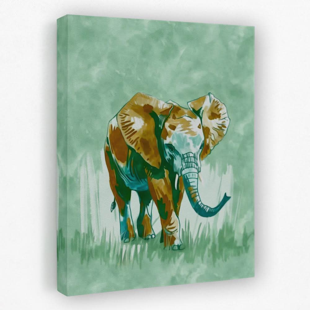 Baby Elephant - Animals Canvas Wall Art