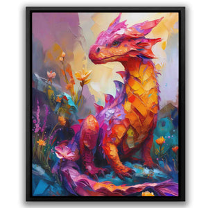 Baby Fire Dragon - Luxury Wall Art