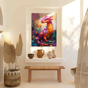 Baby Fire Dragon - Luxury Wall Art