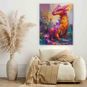 Baby Fire Dragon - Luxury Wall Art