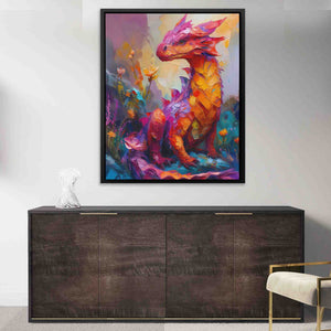 Baby Fire Dragon - Luxury Wall Art