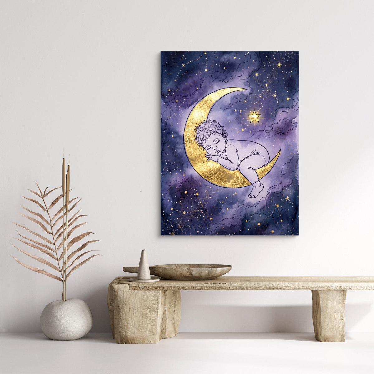 Baby Golden Moon - Luxury Wall Art