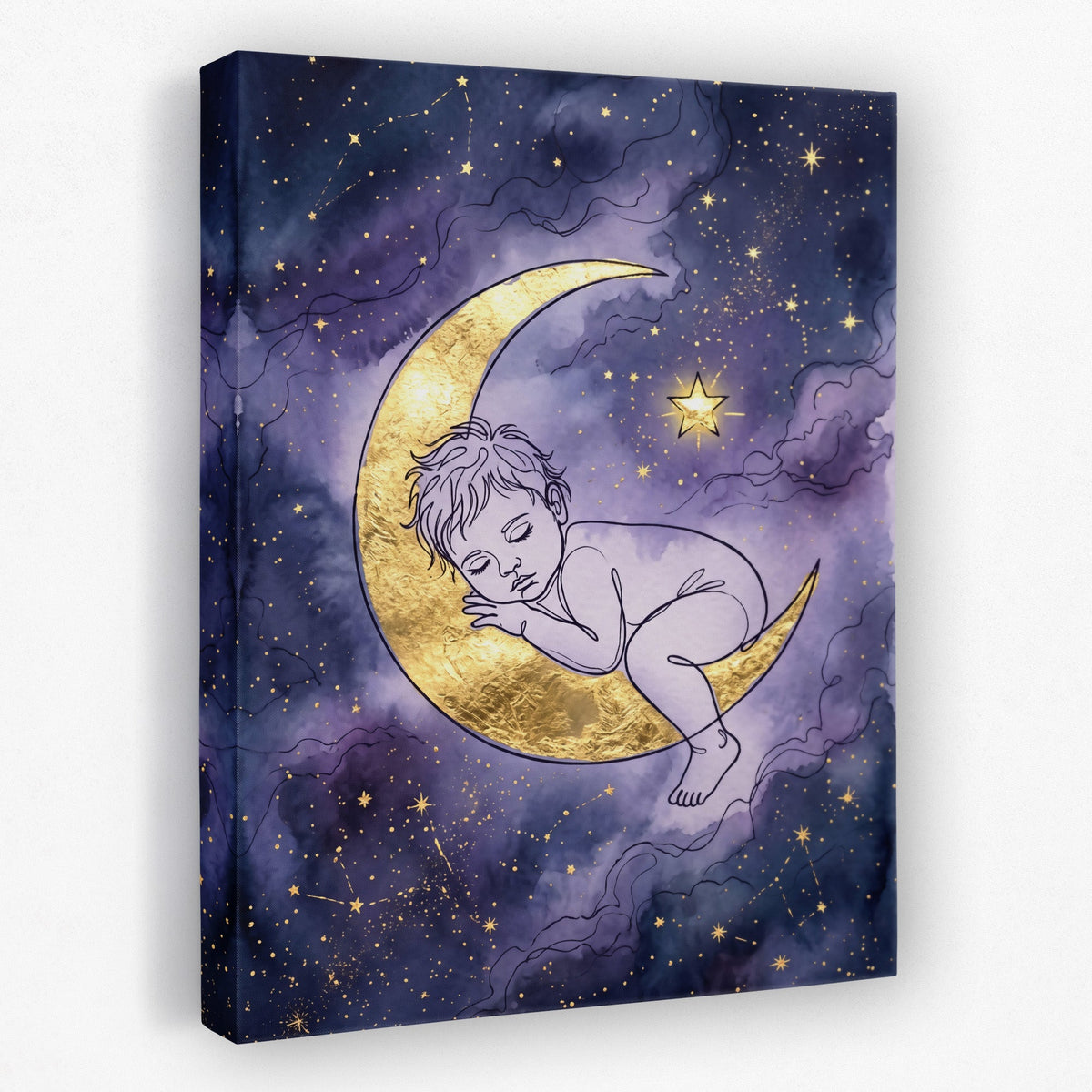 Baby Golden Moon - Luxury Wall Art
