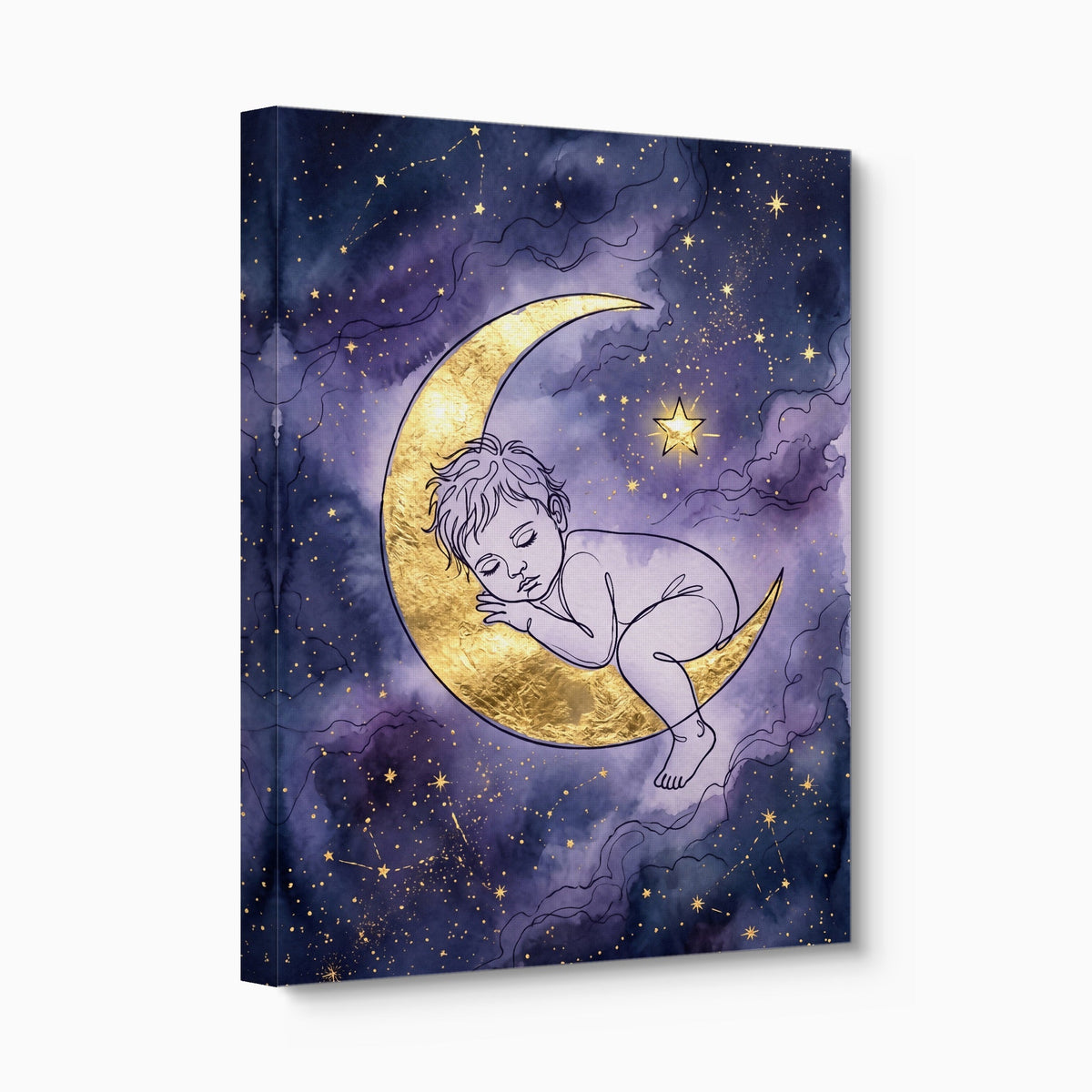 Baby Golden Moon - Luxury Wall Art
