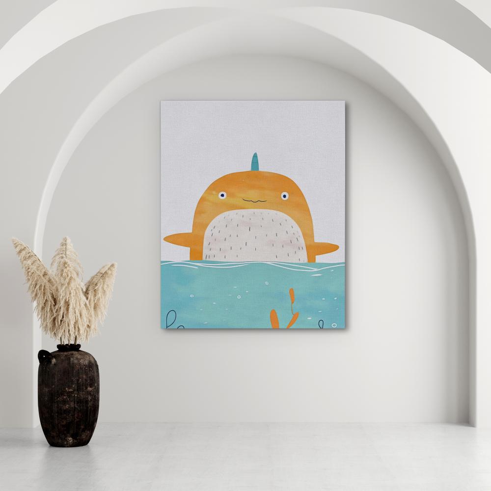 Baby Narwhal - Luxury Wall Art
