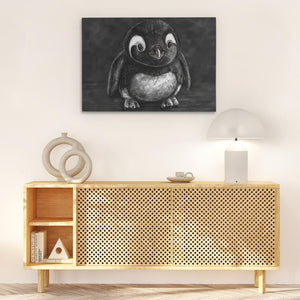 Baby Penguin Illustration - Luxury Wall Art