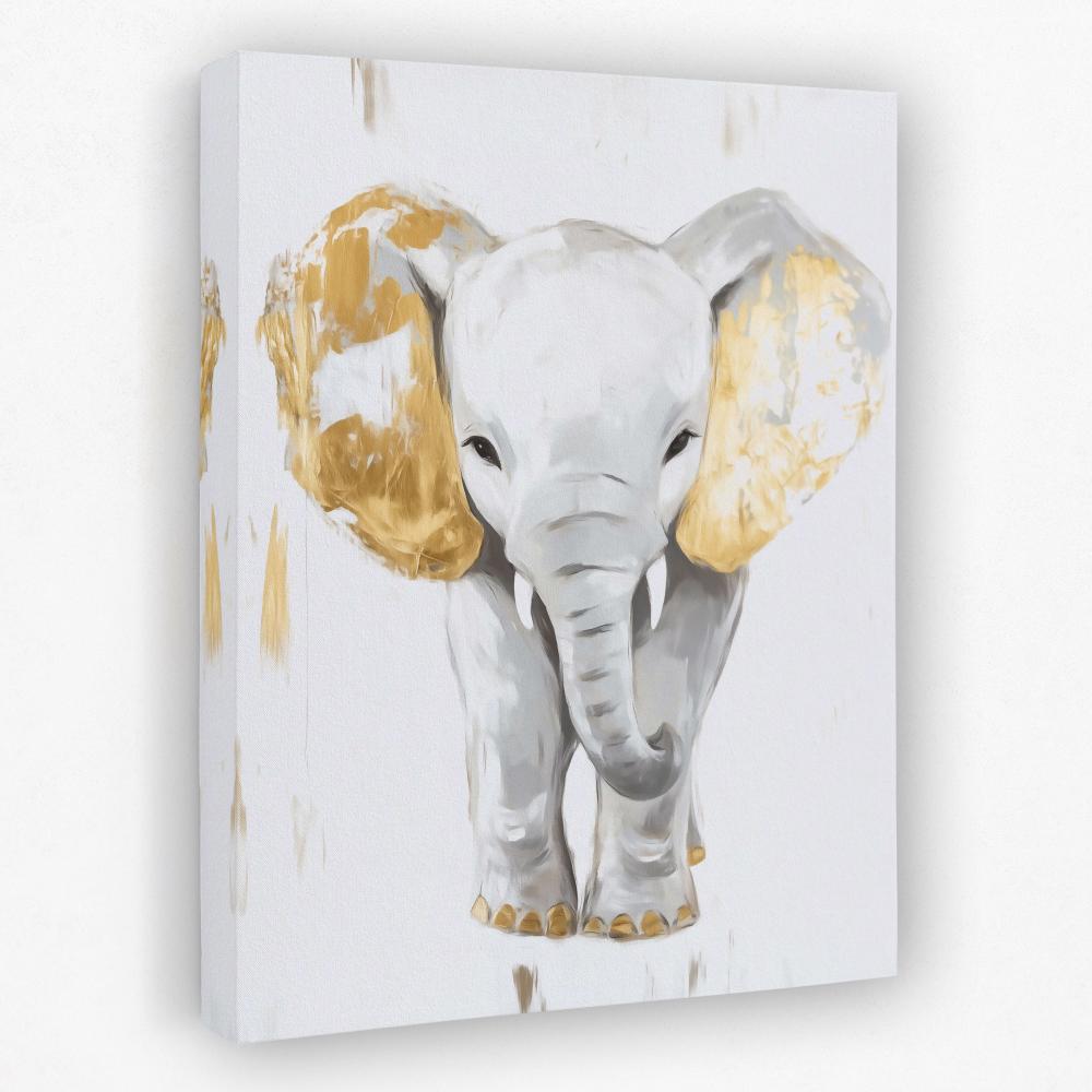 Baby White Elephant - Luxury Wall Art