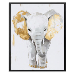 Baby White Elephant - Luxury Wall Art