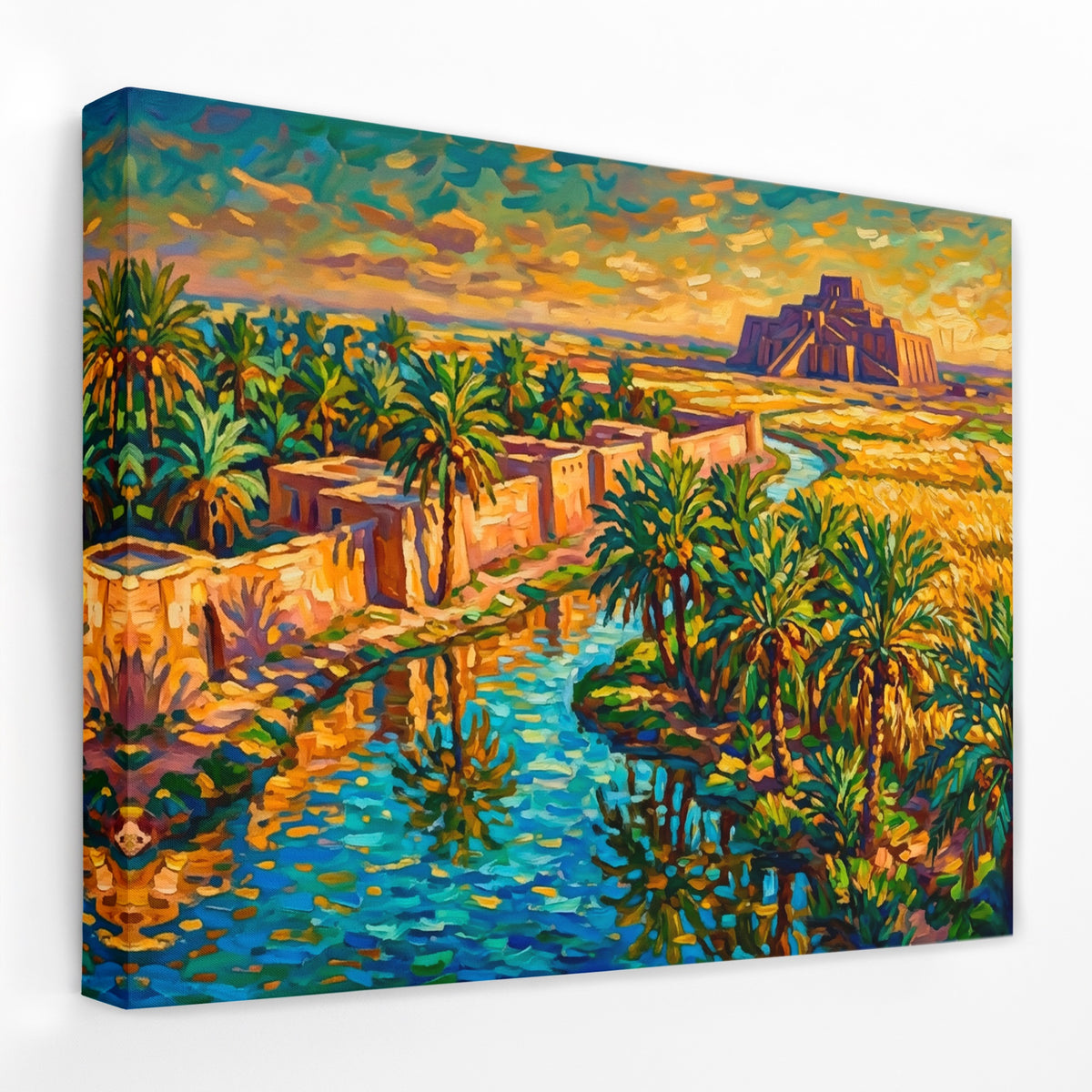 Babylon Golden Hour — Babylon Golden Hour Landscape   Side View   Mirror Wrap 140