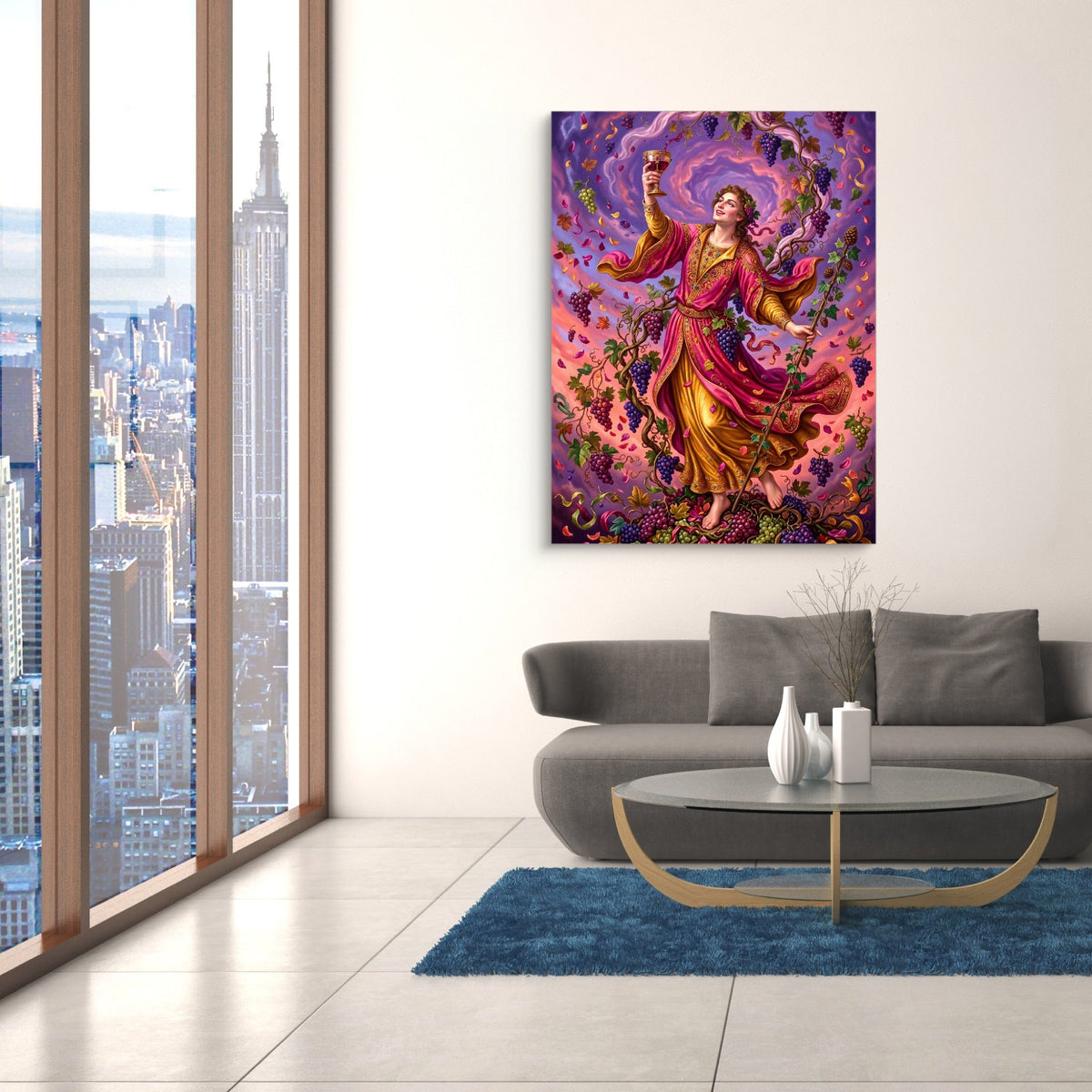 Bacchus's Purple Revel - Luxury Wall Art