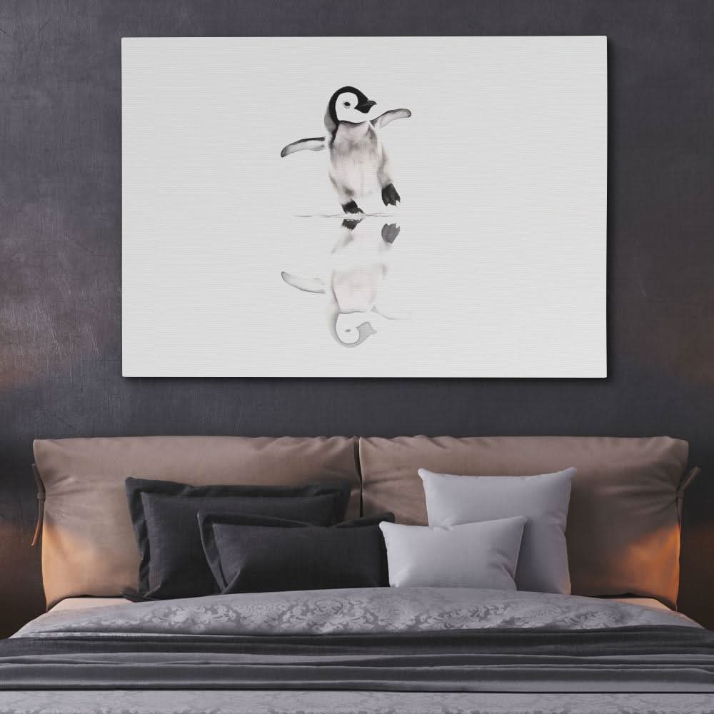 Balancing Penguin - Alaska Canvas Wall Art