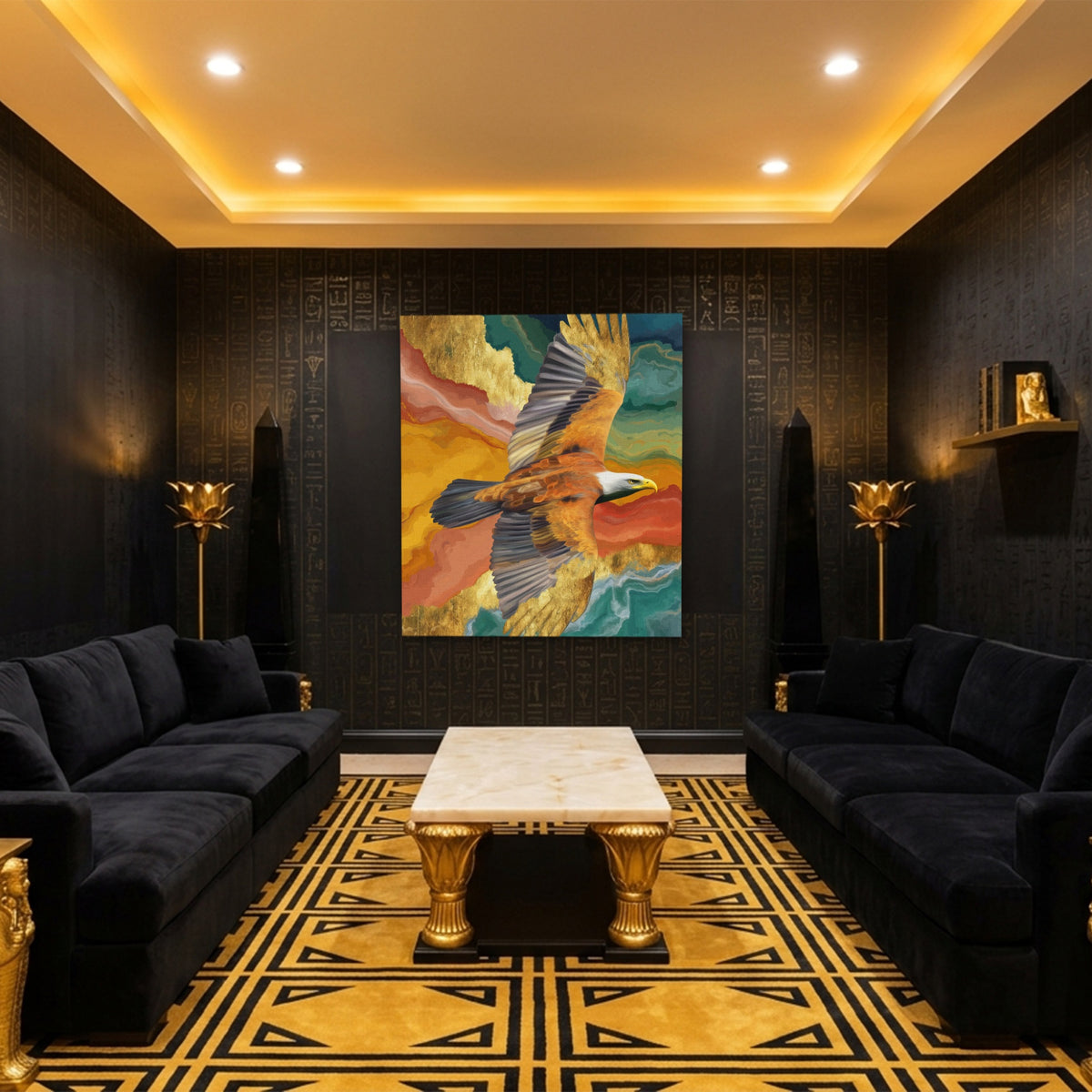 Bald Eagle Color Field — Bald Eagle Color Field Egyptian Room Port 21