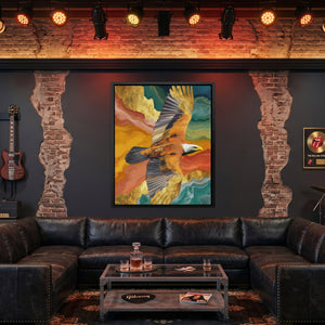 Bald Eagle Color Field — Bald Eagle Color Field Man Cave Guitar Port 123
