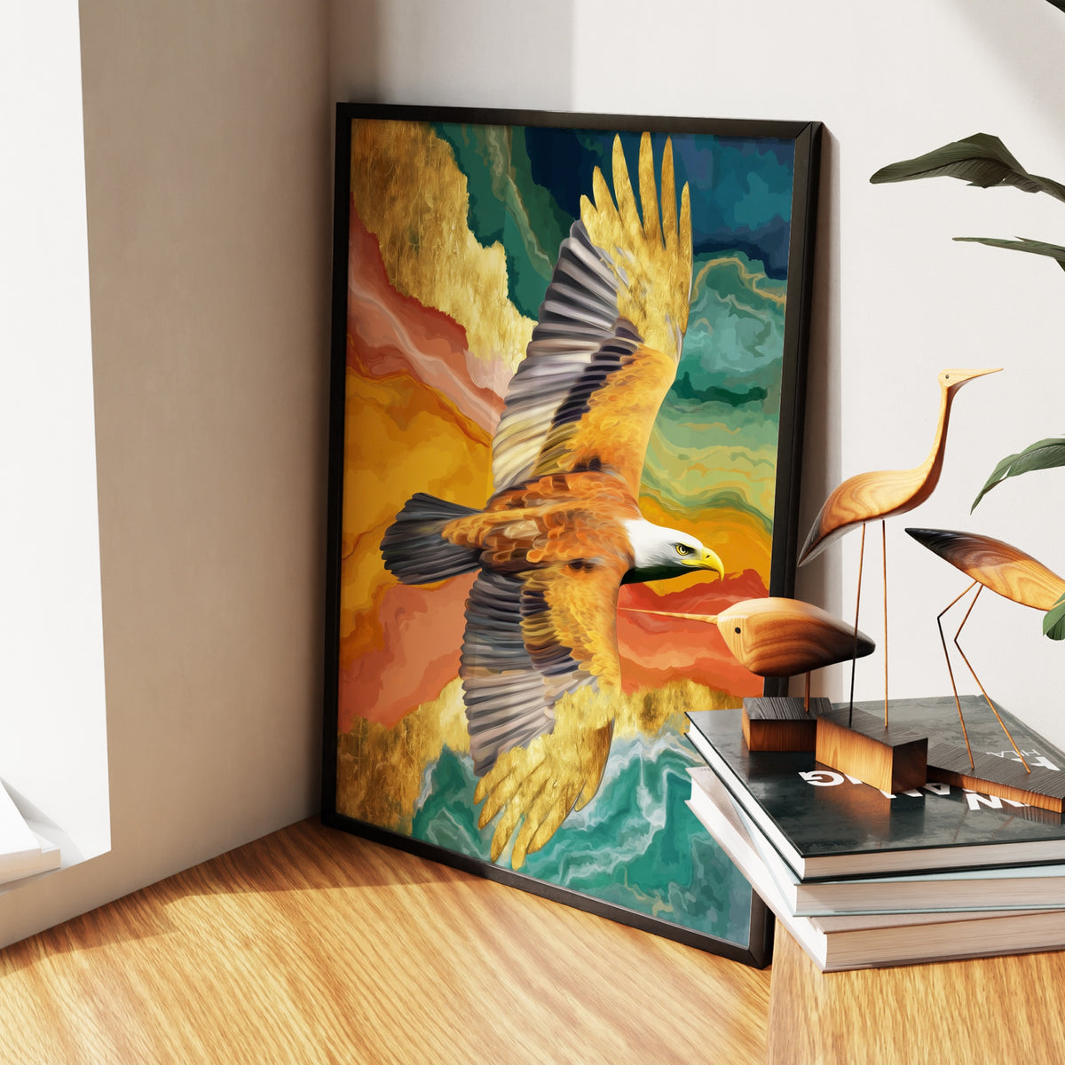 Bald Eagle Color Field — Bald Eagle Color Field New   Living Room Wall Apartment Zoom 140