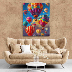 Balloon Filled Sky - Luxury Wall Art