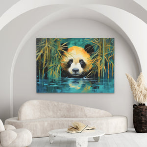 Bamboo Panda Bear - Luxury Wall Art