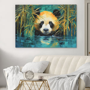 Bamboo Panda Bear - Luxury Wall Art