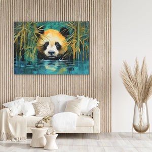 Bamboo Panda Bear - Luxury Wall Art