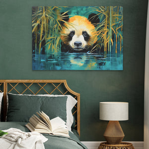 Bamboo Panda Bear - Luxury Wall Art