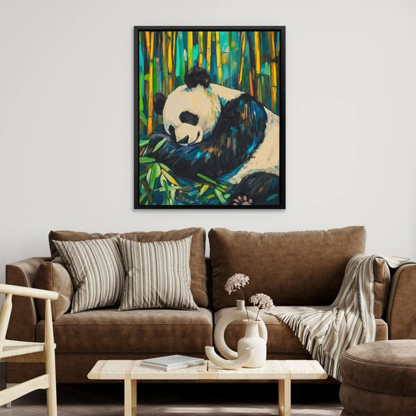 Bamboo Panda Bliss in a room
