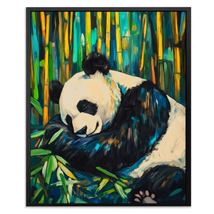 Bamboo Panda Bliss - Luxury Wall Art