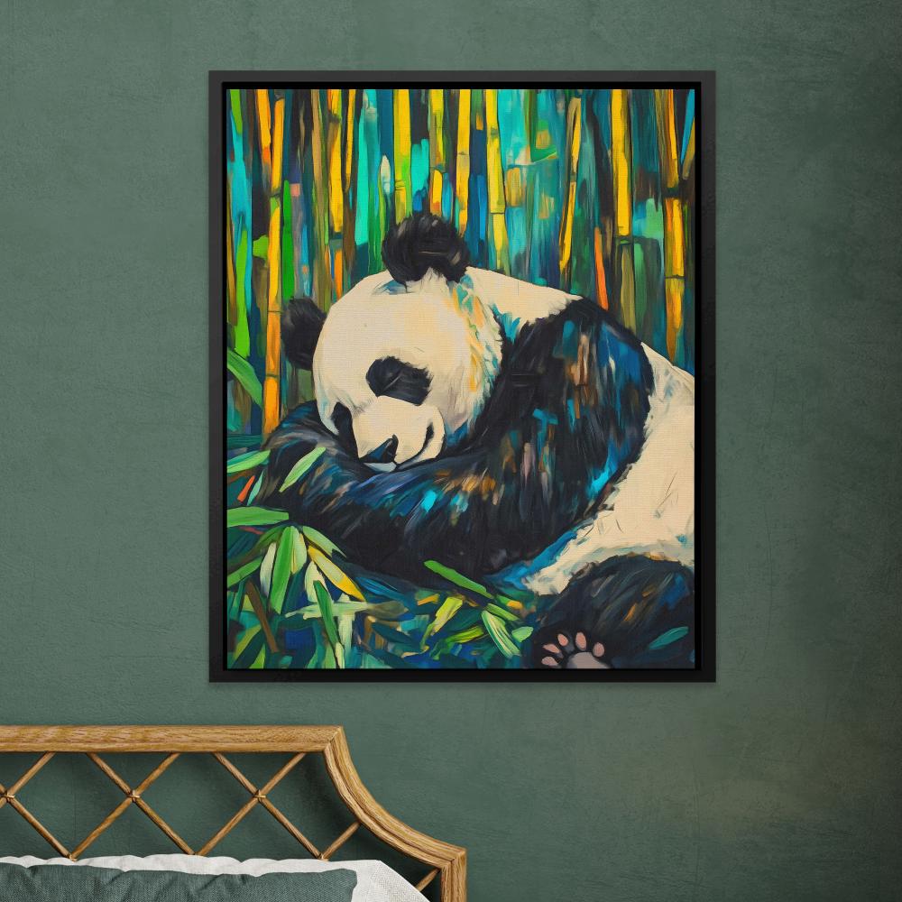 Bamboo Panda Bliss - Luxury Wall Art
