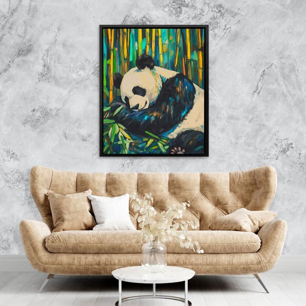 Bamboo Panda Bliss in a room